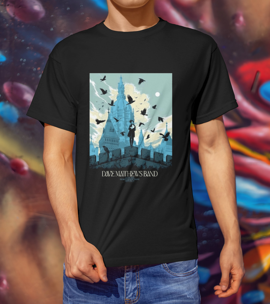 Dave Matthews Band Hartford CT 2026 The Meadows Music Theatre July 25 Event T-Shirt