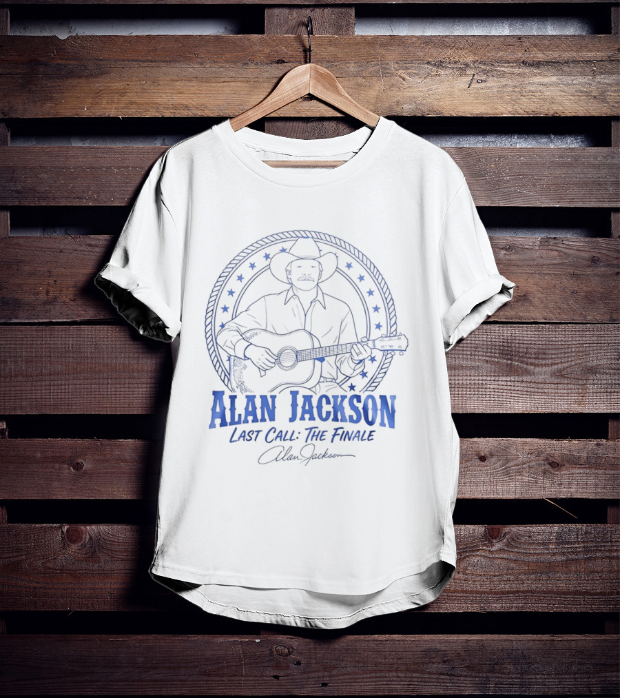 Alan Jackson Last Call The Finale Tour 2026 Tennessee Titans Collaboration T-Shirt