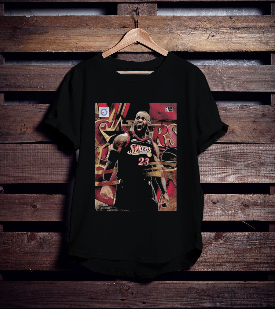 Lebron James Joins Philadelphia 76ers Number 23 NBA Team Jersey T-Shirt