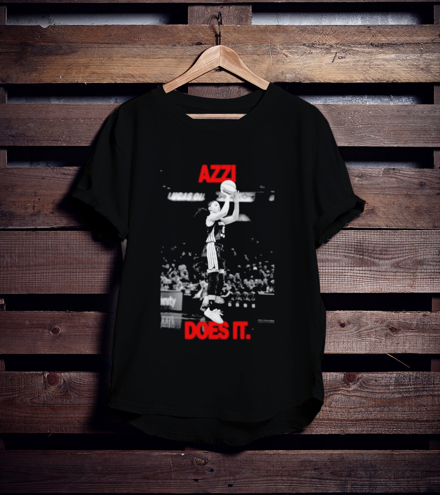 Azzi Fudd Azzi Does It WNBA Basketball Player Jump Shot T-Shirt