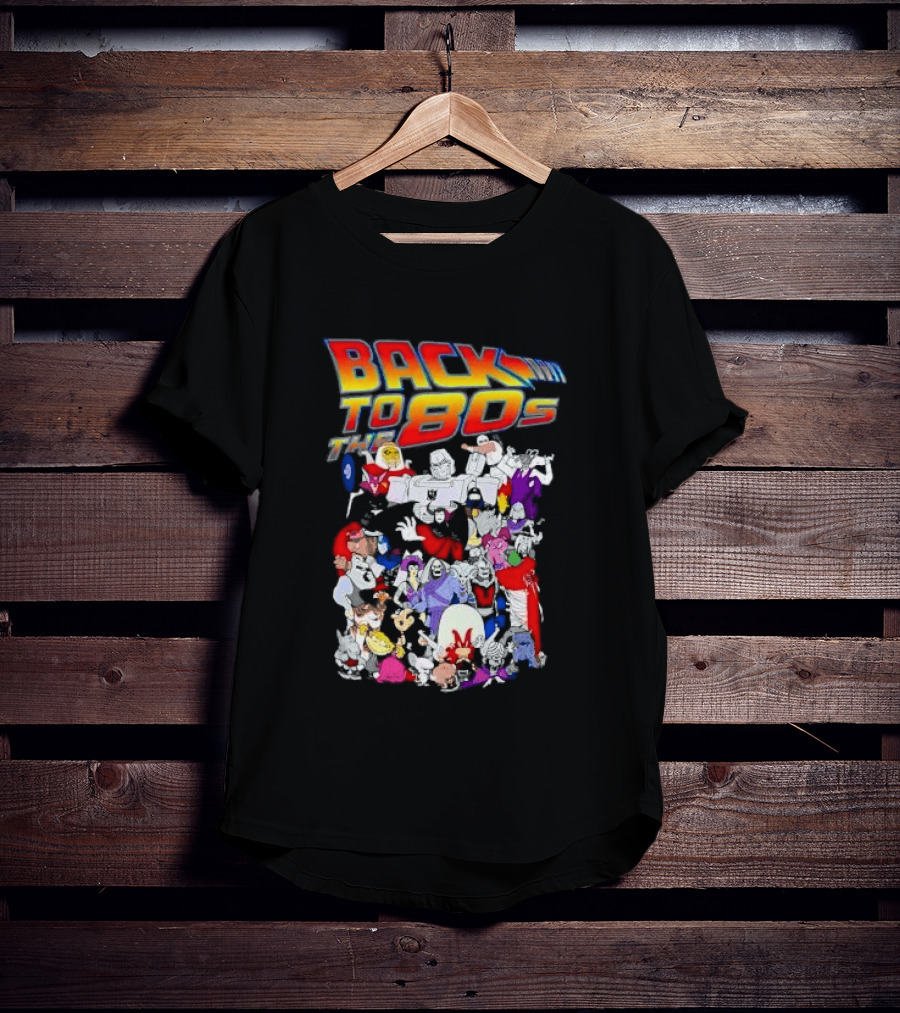 Back To The 80s Various Cartoon Villains Retro Nostalgia T-Shirt