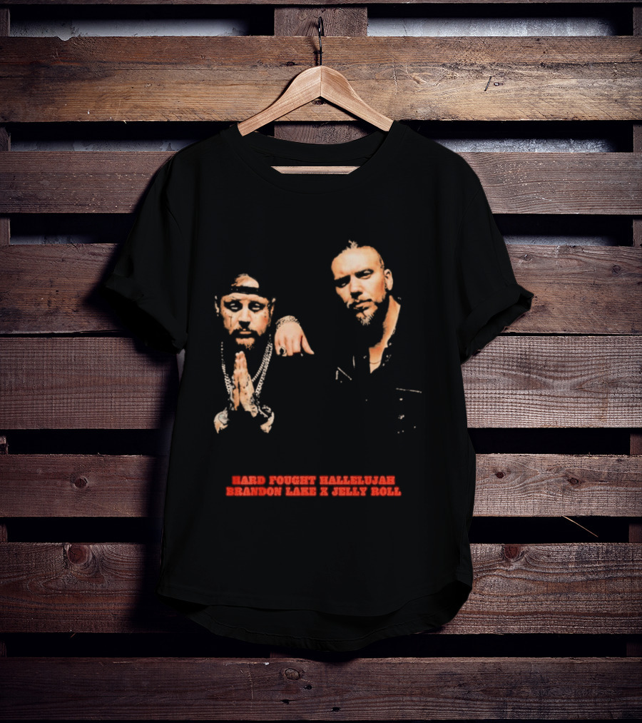 Brandon Lake X Jelly Roll Hard Fought Hallelujah T-Shirt