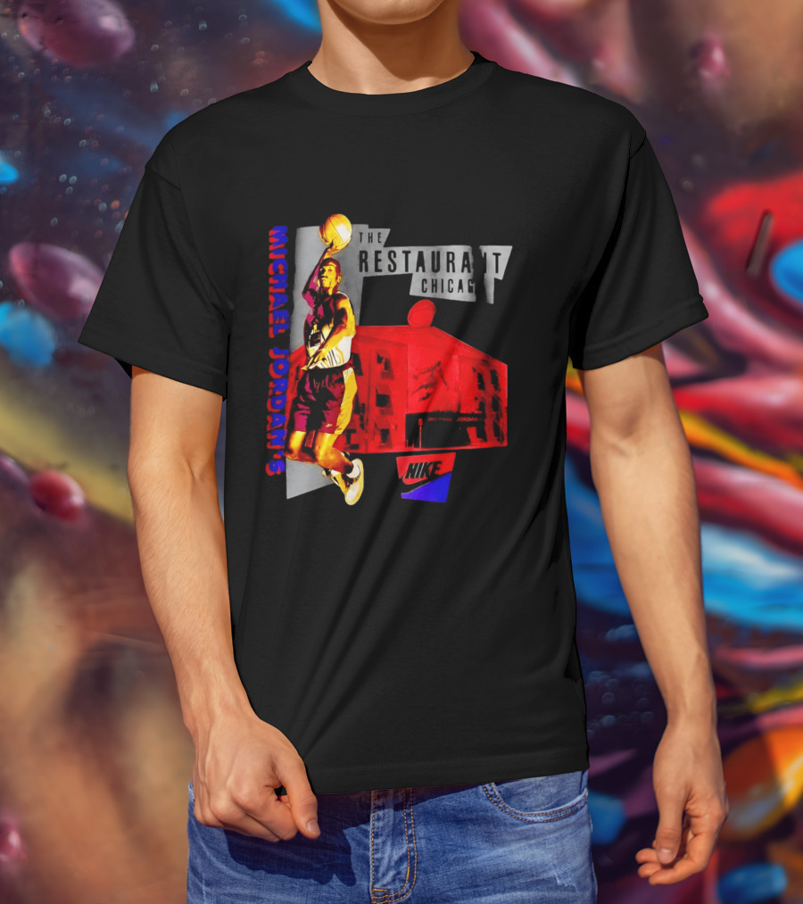 Michael Jordan's Restaurant Chicago Nike Basketball T-Shirt