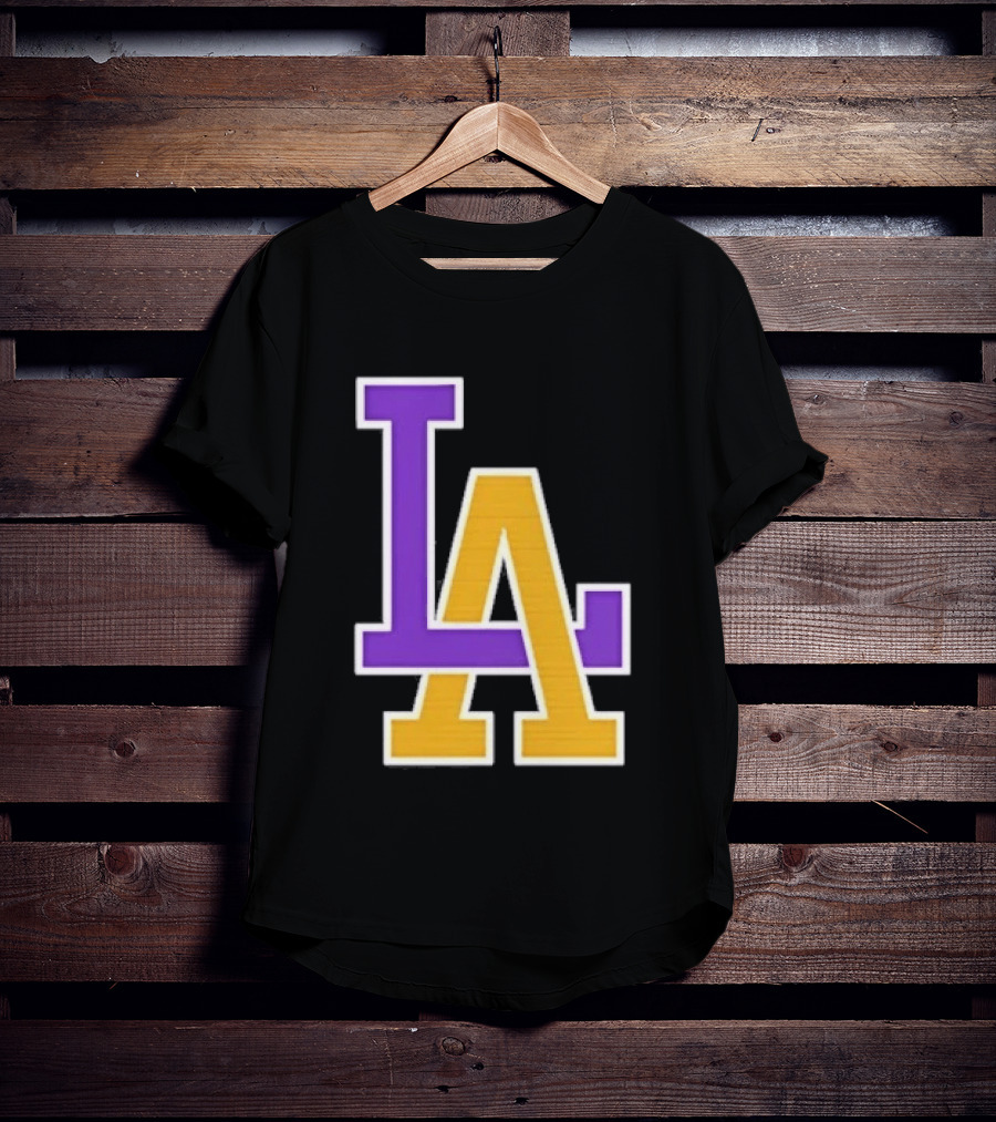 Los Angeles Lakers Purple Gold LA T-Shirt