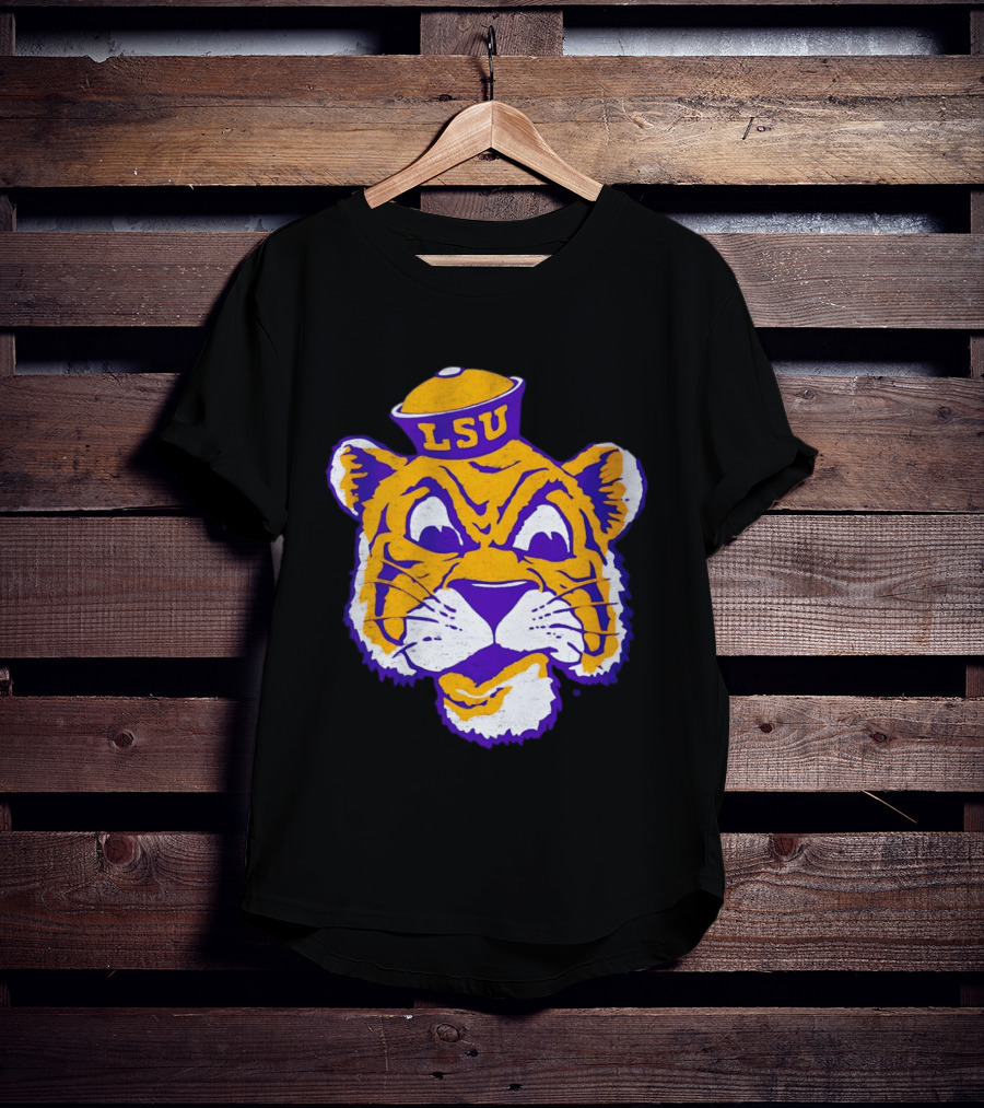 LSU Tigers Big Face 2026 Tiger Head LSU T-Shirt