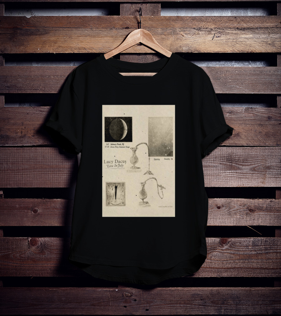 Lucy Dacus Live In July Asbury Park NJ Stone Pony Summer Stage 07 25 Opening Smidley Moon Stage T-Shirt