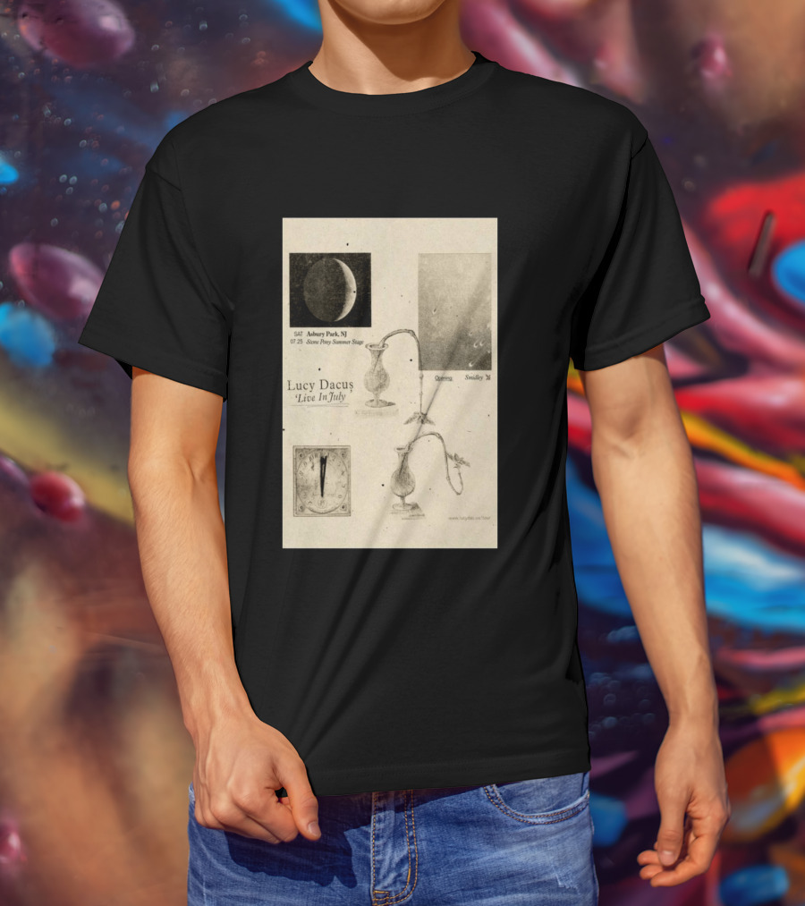 Lucy Dacus Live In July Asbury Park NJ Stone Pony Summer Stage 07 25 Opening Smidley Moon Stage T-Shirt