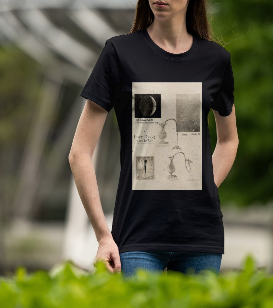 Lucy Dacus Live In July Asbury Park NJ Stone Pony Summer Stage 07 25 Opening Smidley Moon Stage T-Shirt