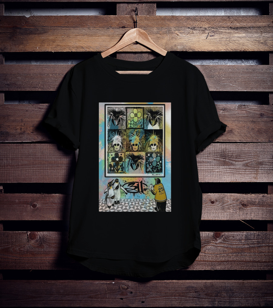 311 July 25 2026 Pittsburgh PA Penguins And Flowers By PaleoDesigns T-Shirt