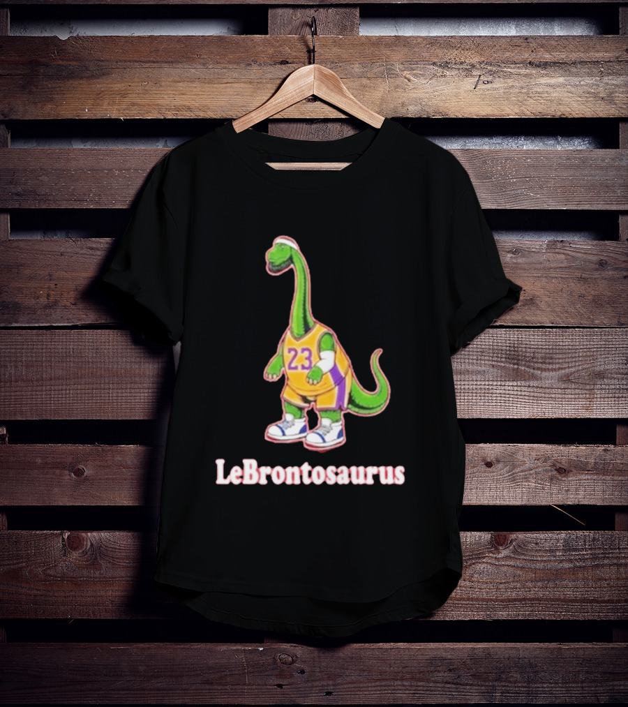 LeBrontosaurus Dinosaur Wearing Jersey 23 Basketball T-Shirt