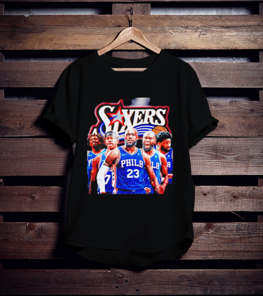 Philadelphia 76ers Star Players PHILA Jersey Sixers Basketball Team T-Shirt