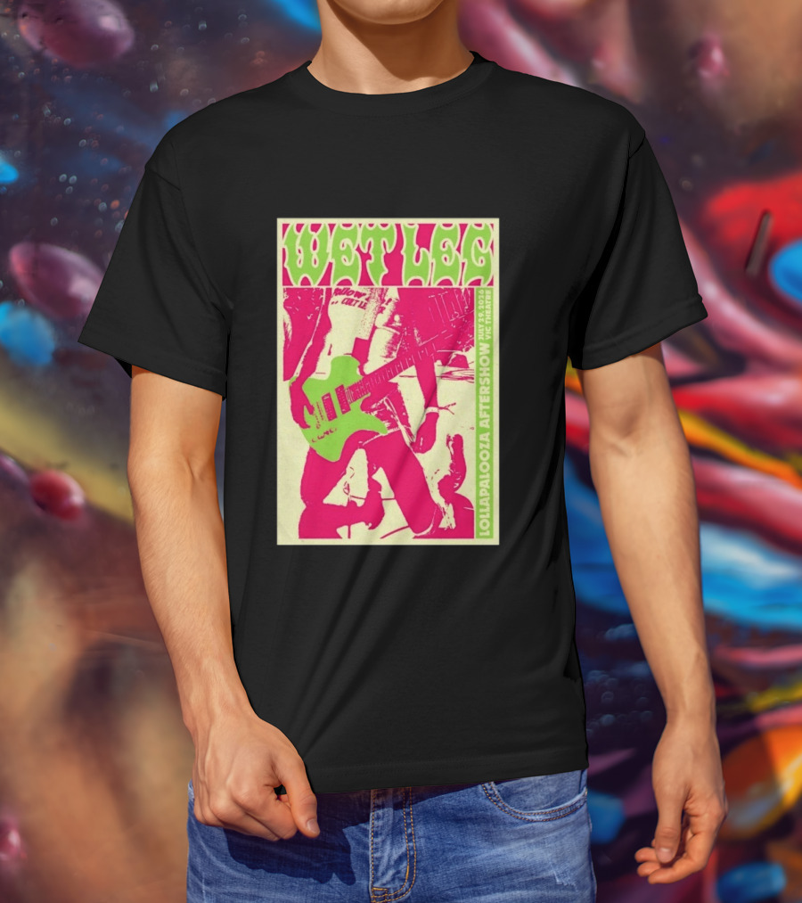 Wet Leg July 29 2026 Lollapalooza Aftershow Vic Theatre Chicago IL T-Shirt