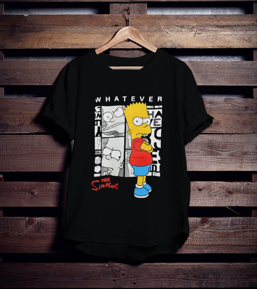 Whatever The Simpsons Bart Simpson Attitude T-Shirt