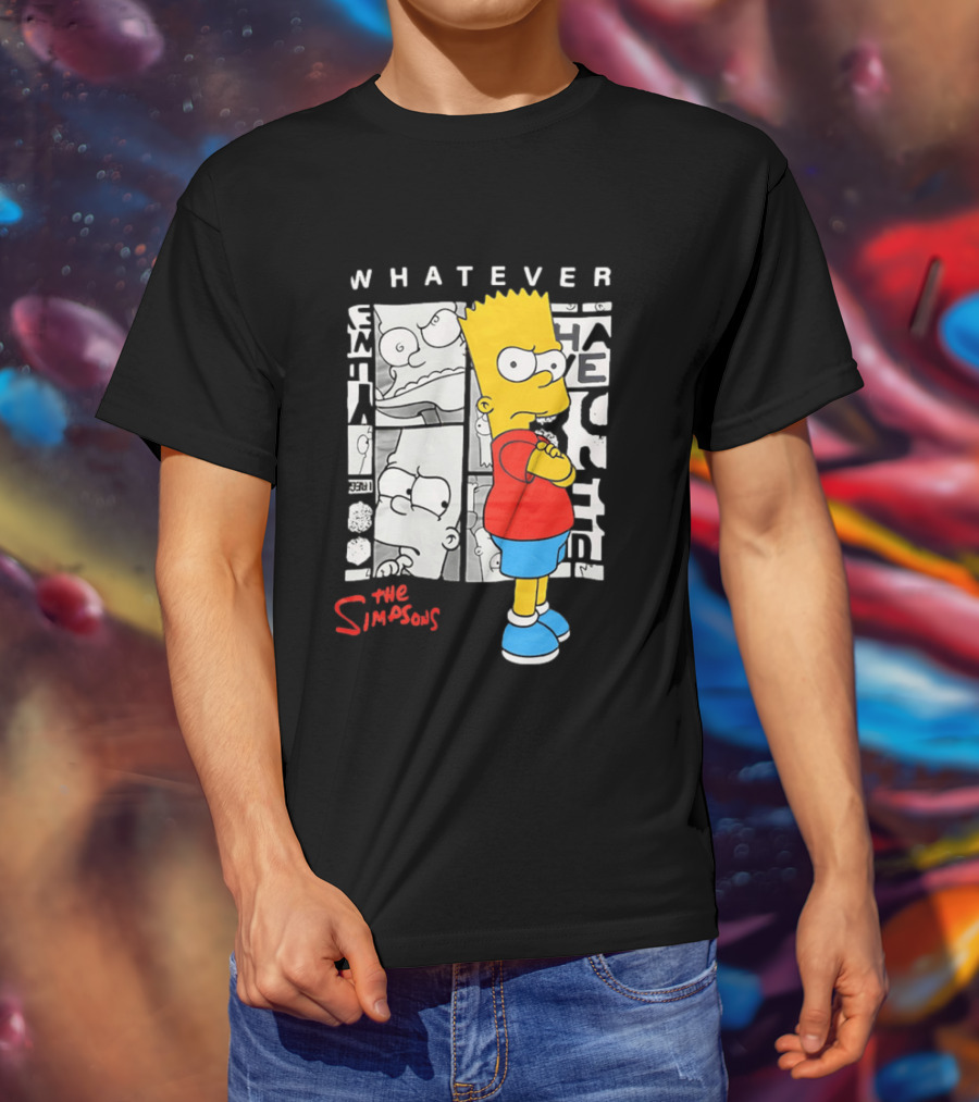 Whatever The Simpsons Bart Simpson Attitude T-Shirt