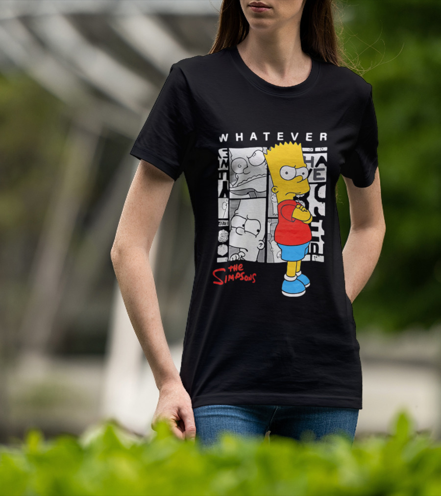 Whatever The Simpsons Bart Simpson Attitude T-Shirt