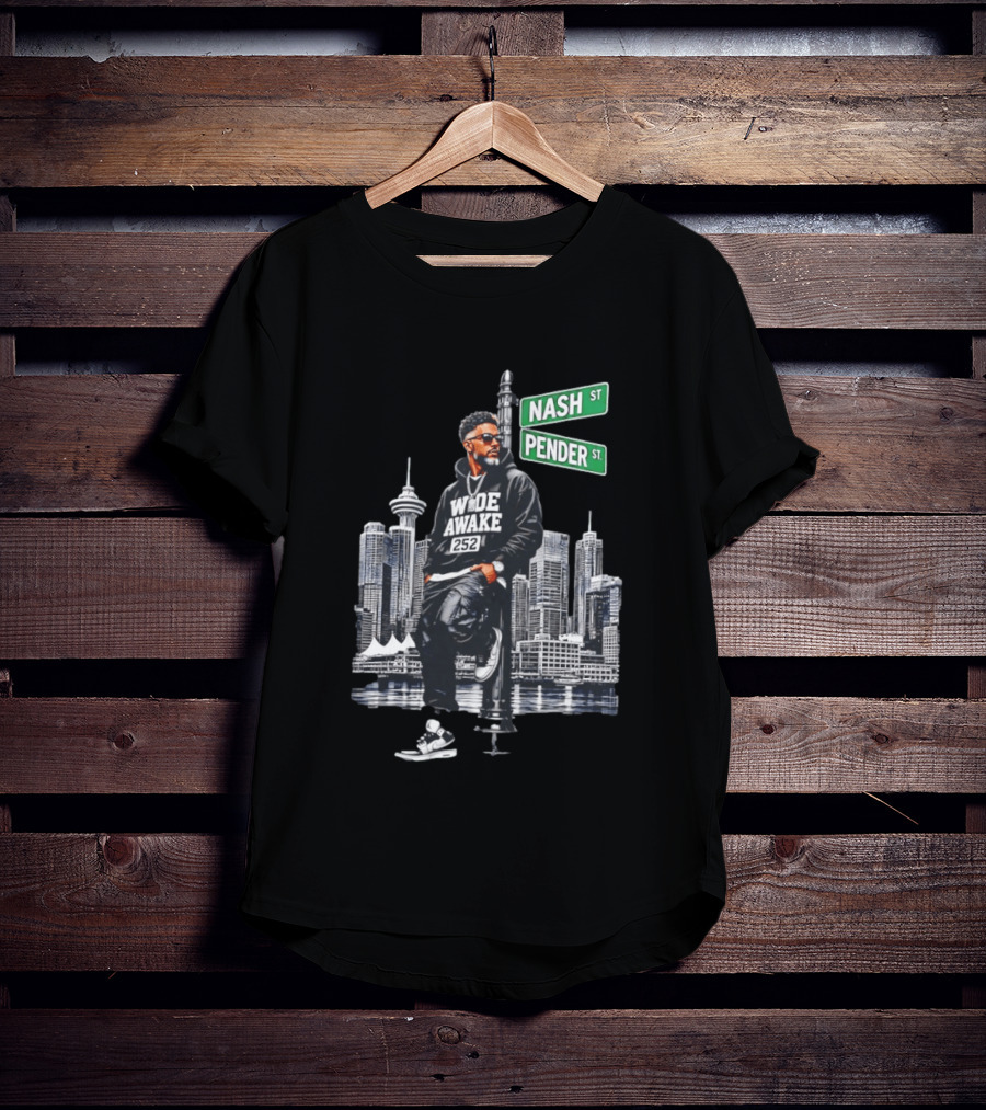 Wide Awake 252 Nash Street Pender Street Urban Skyline T-Shirt