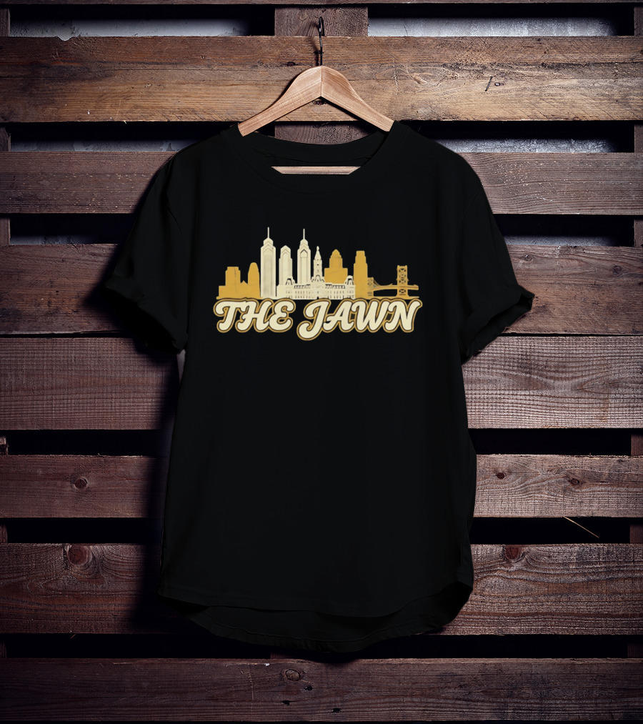 The Jawn Philadelphia Skyline LeBron James Philadelphia 76ers Basketball NBA T-Shirt