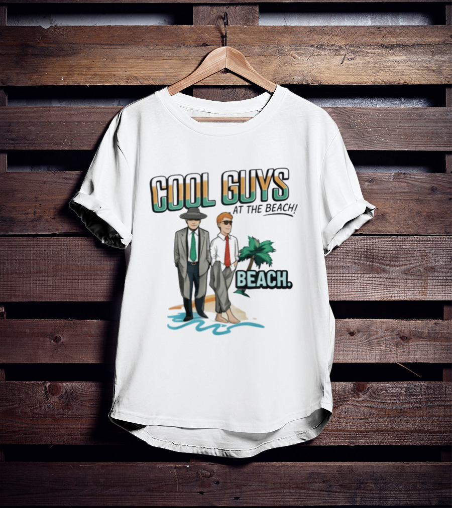 Cool Guys At The Beach Beach T-Shirt