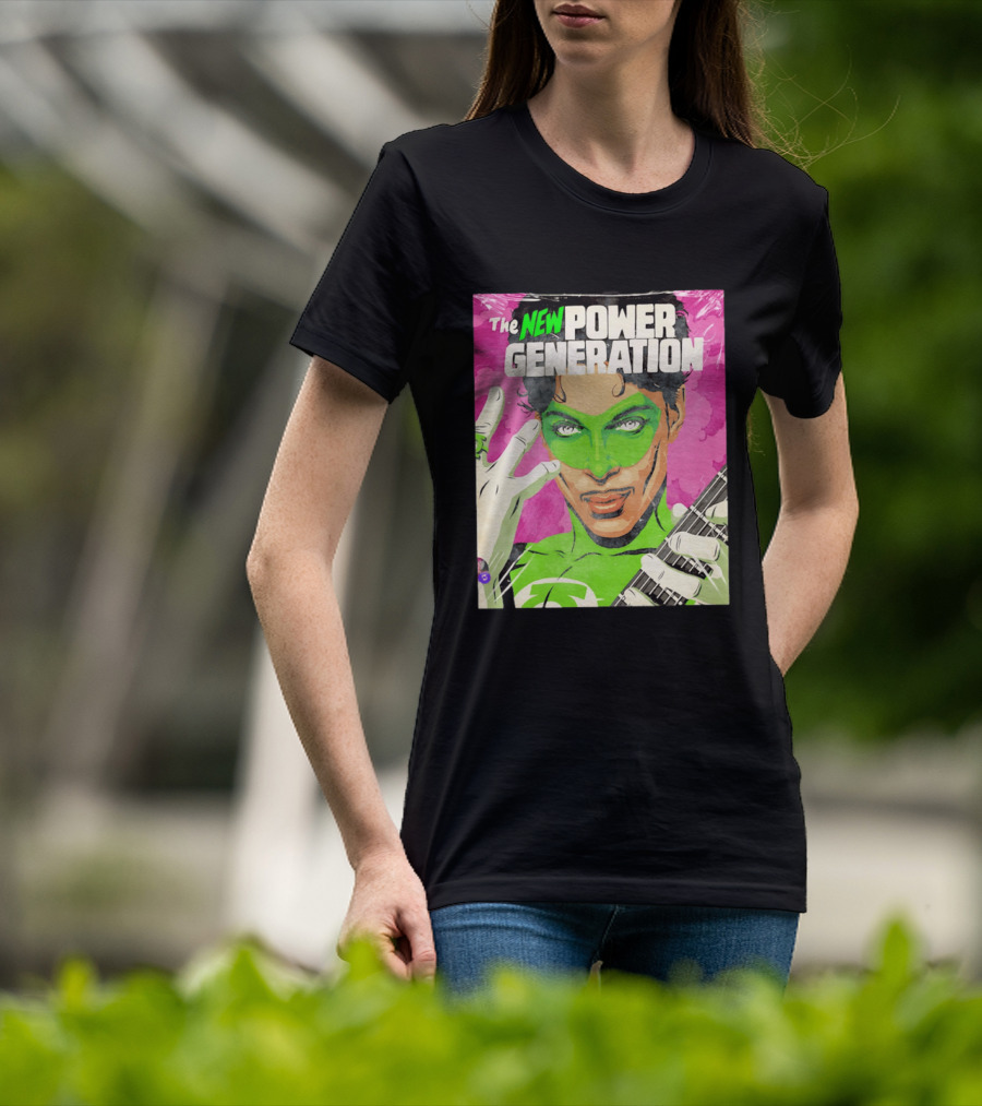 The New Power Generation Prince Green Lantern Guitar Hero T-Shirt