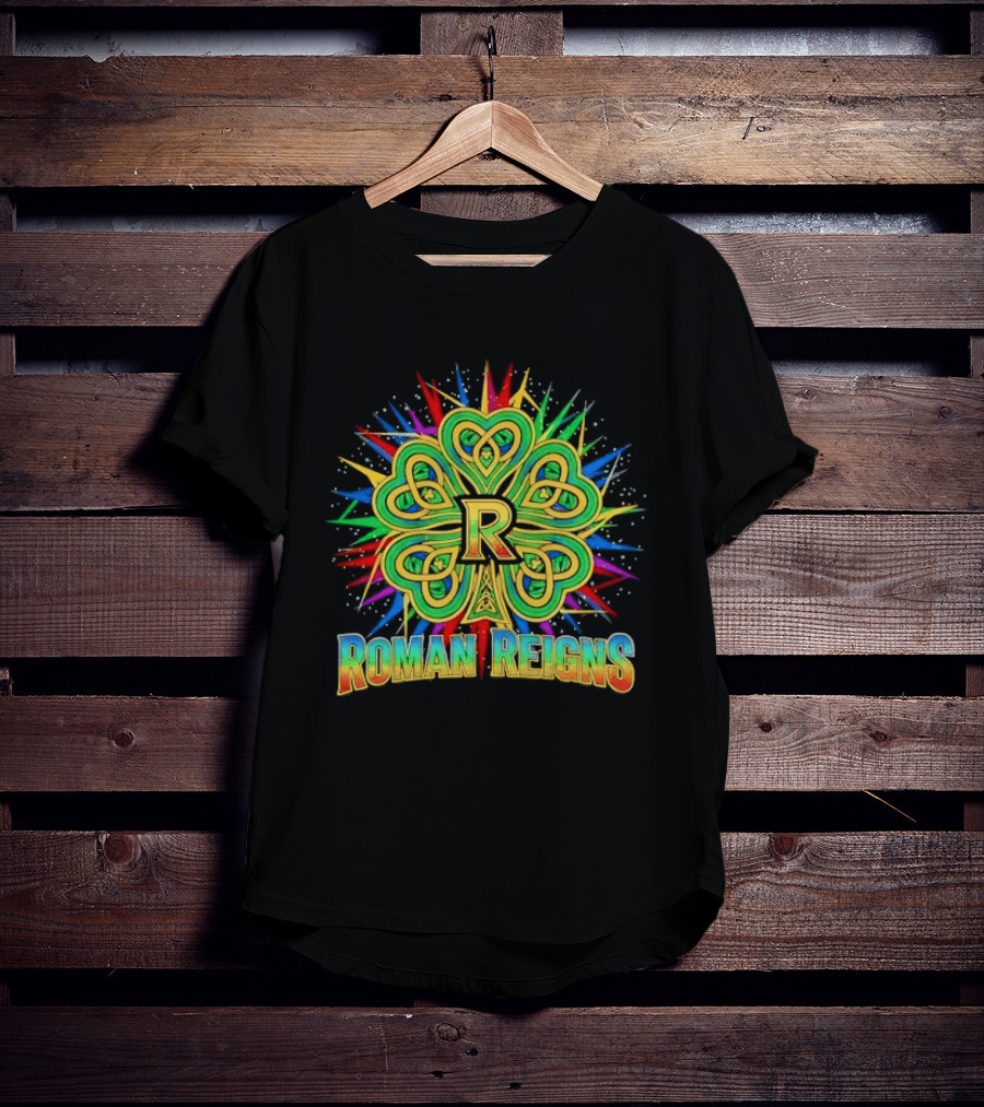 Roman Reigns Shamrock St Patrick's Day 2026 WWE Celebration T-Shirt