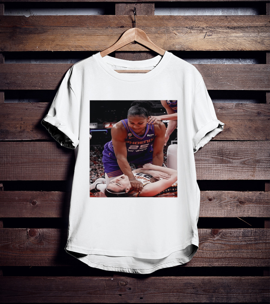Brittney Griner Phoenix Mercury Caitlin Clark Indiana Fever NBA WNBA Crossover Moment T-Shirt