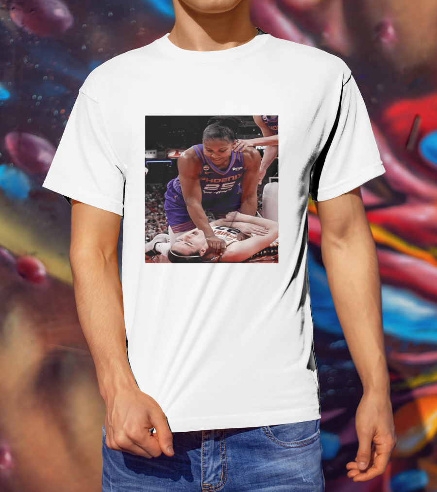 Brittney Griner Phoenix Mercury Caitlin Clark Indiana Fever NBA WNBA Crossover Moment T-Shirt