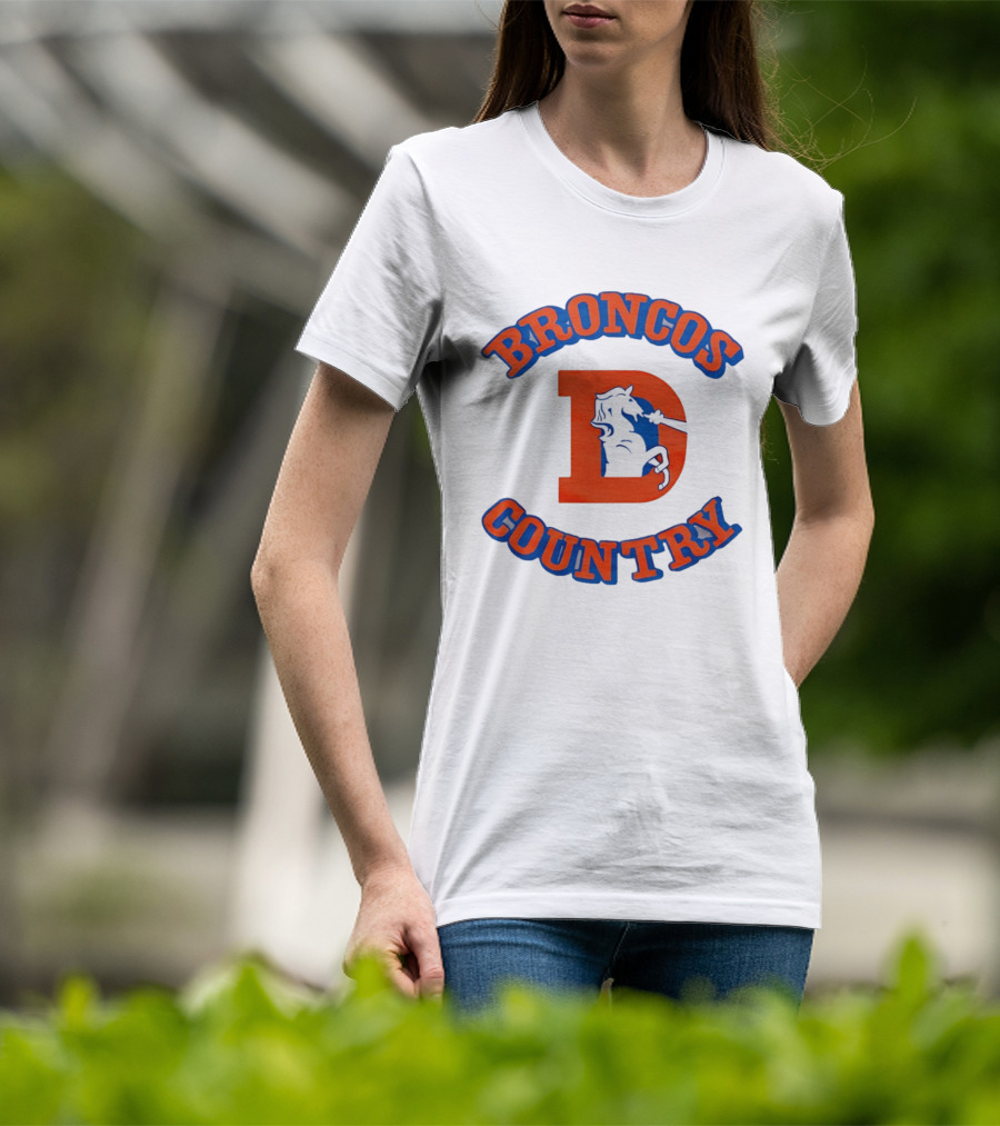 Broncos Country D Letter Horseshoe T-Shirt