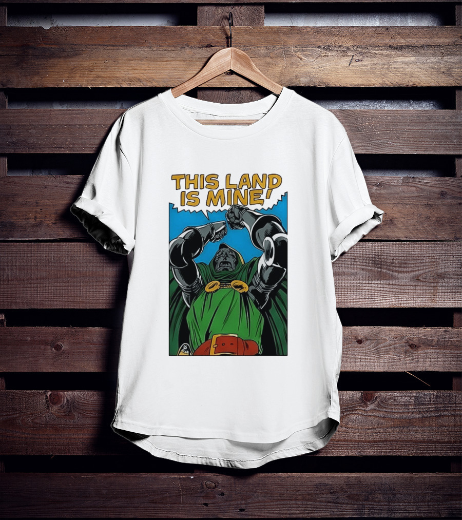 Doctor Doom Marvel Studios This Land Is Mine Vintage Comic T-Shirt