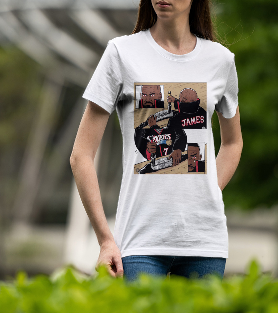 James Sixers 17 Basketball Comic T-Shirt