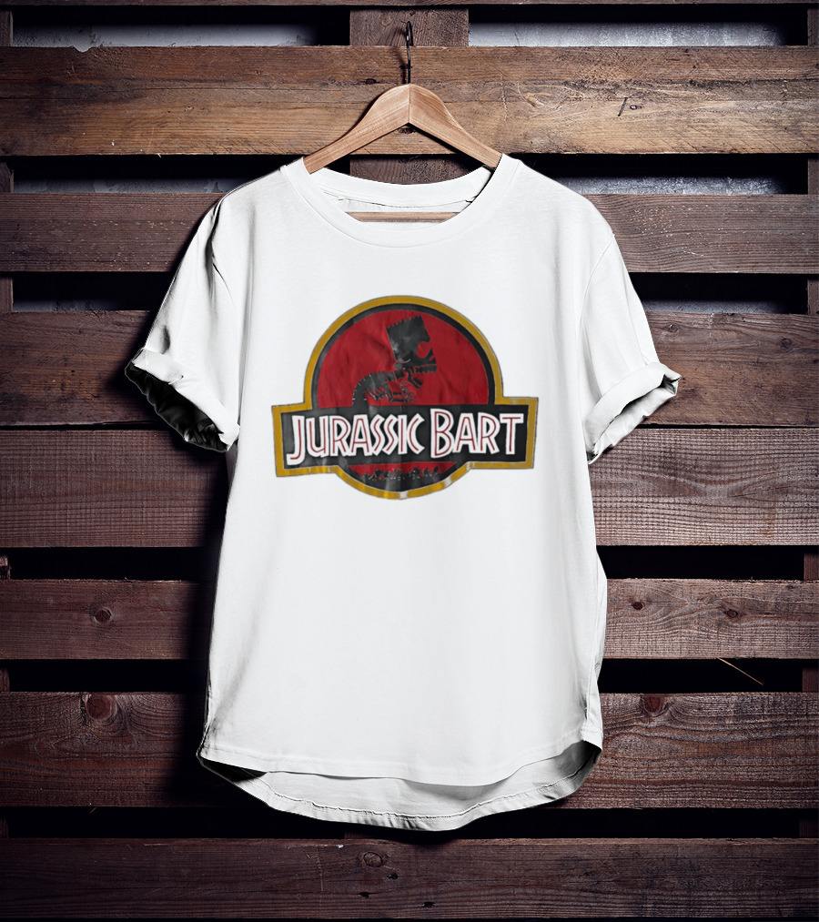 Jurassic Bart The Simpsons Dinosaur Skeleton T-Shirt
