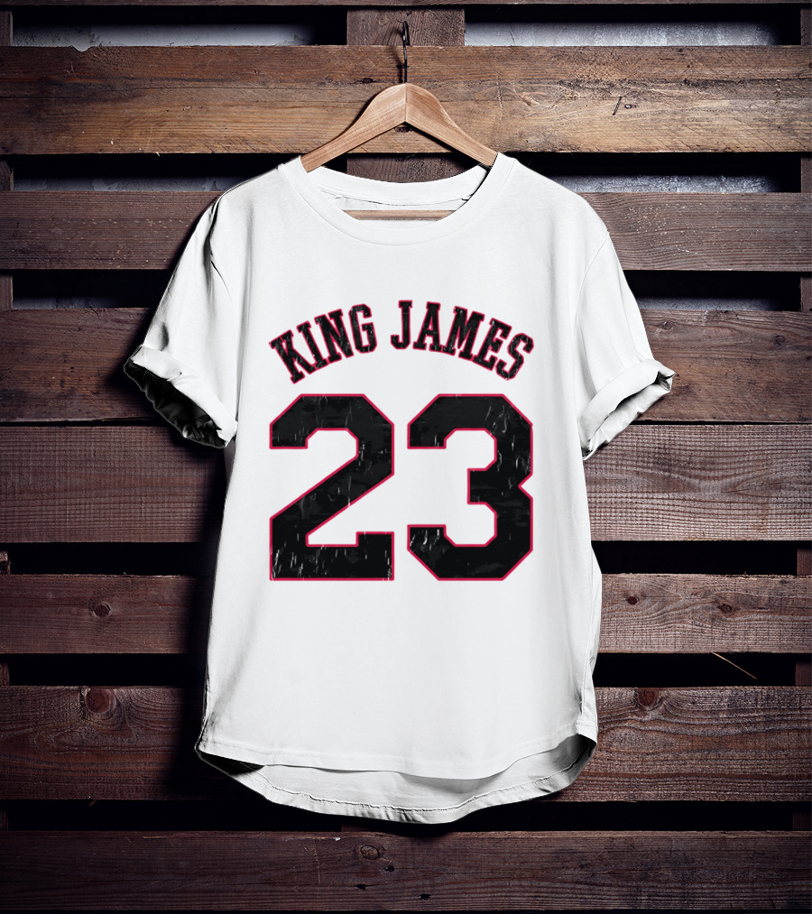 King James 23 Retro Basketball T-Shirt