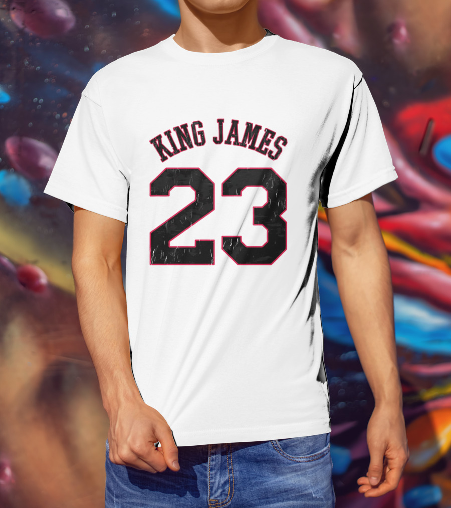 King James 23 Retro Basketball T-Shirt