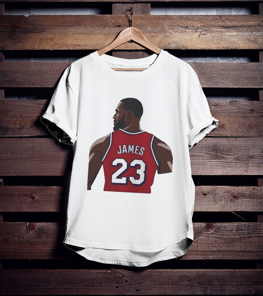 LeBron James 23 Philadelphia 76ers NBA Basketball Lakers Jersey T-Shirt
