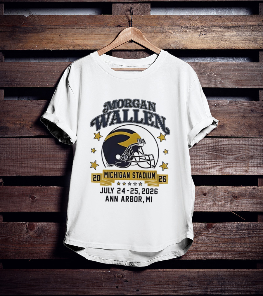 Morgan Wallen Michigan Stadium 2026 Ann Arbor July 24 25 T-Shirt
