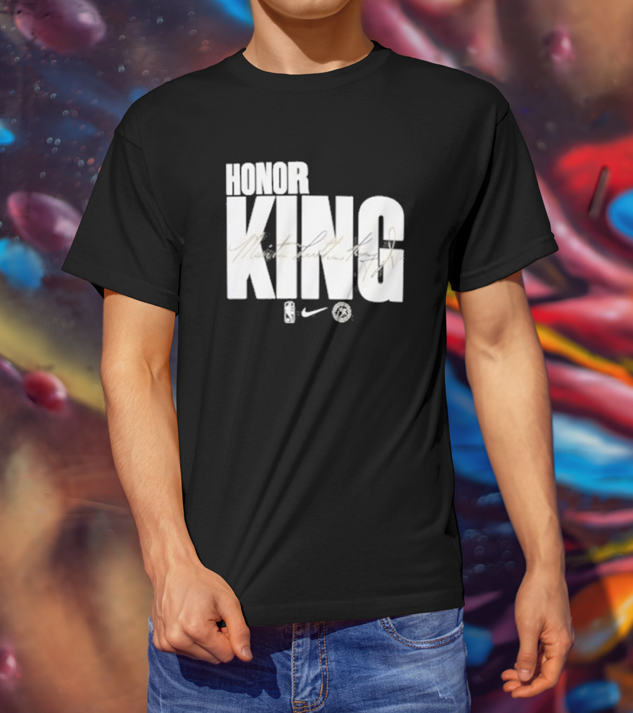 Anthony Edwards NBA Philadelphia 76ers Honor King Martin Luther King Jr Team Issued T-Shirt