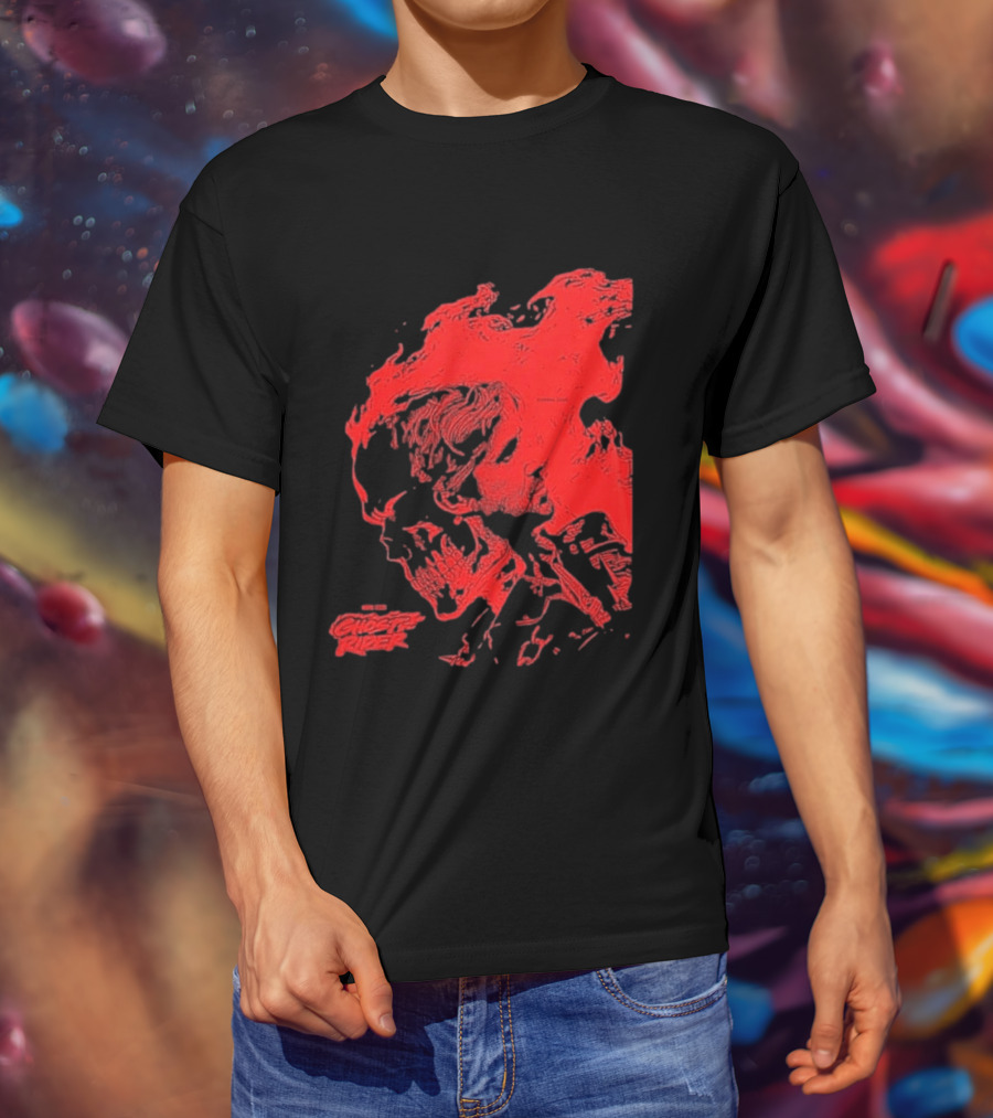 Ryan Gosling Marvel Studios Ghost Rider 2028 Movie Skeleton Flame T-Shirt