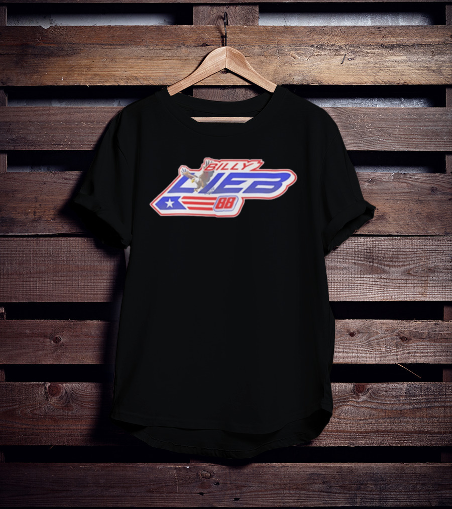 Billy Lieb No 88 Racing Driver American Eagle And Flag T-Shirt