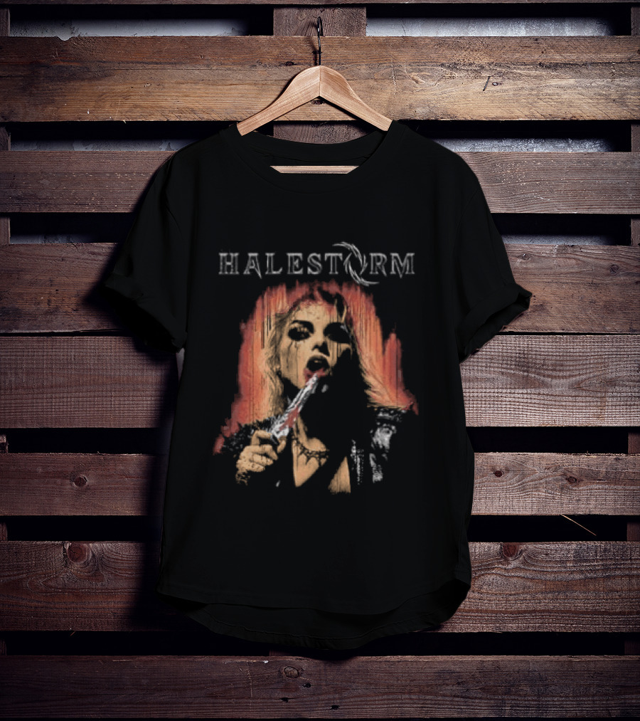 Halestorm Don't Forget To Smile Rain Blood T-Shirt