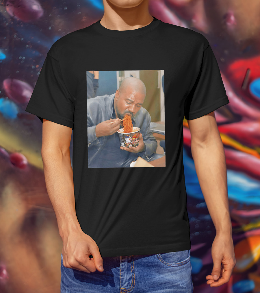 Buldak Bokkeum Myeon Kanye West Noodle Cup Spicy Challenge T-Shirt