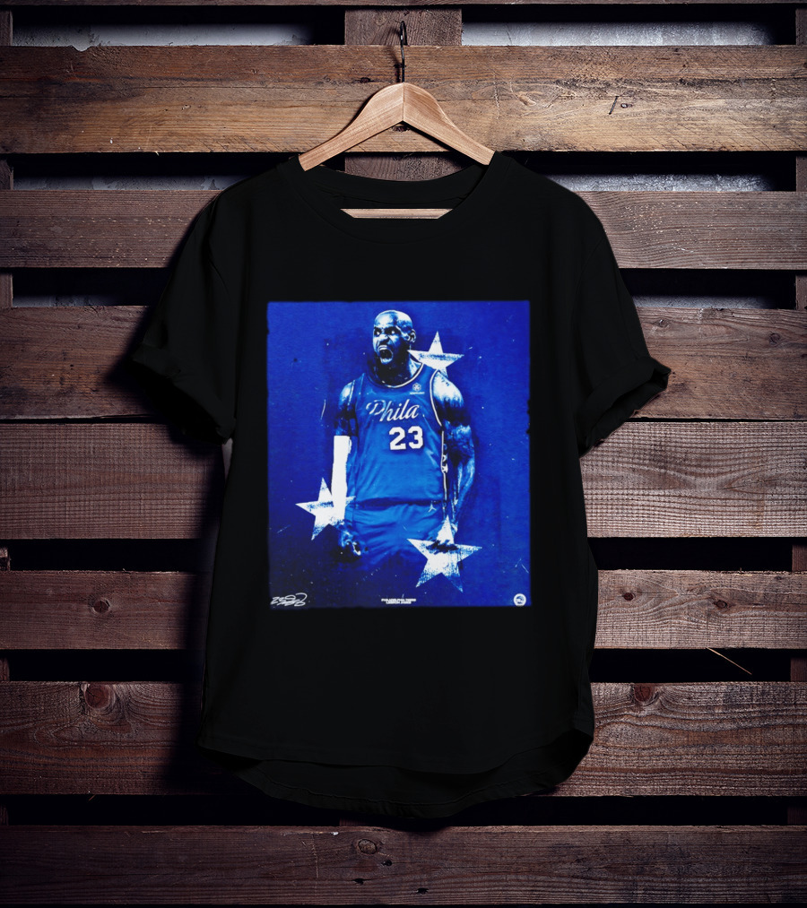 LeBron James Philadelphia 76ers Philly 23 Blue Stars T-Shirt