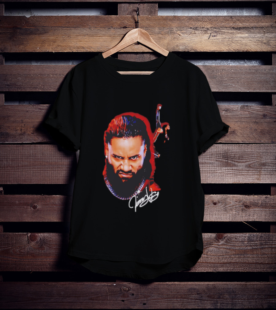 Jimmy Uso Autograph Pointing Sky WWE T-Shirt