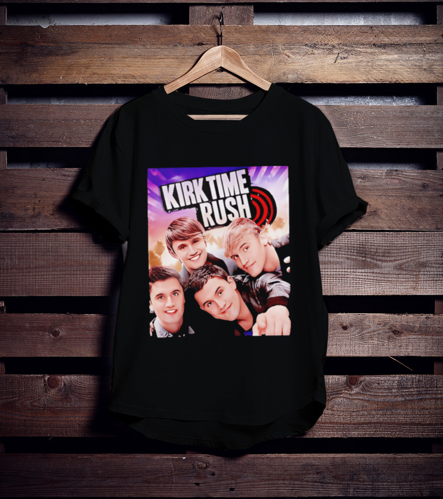 Kirk Time Rush Band Members With Palm Trees T-Shirt