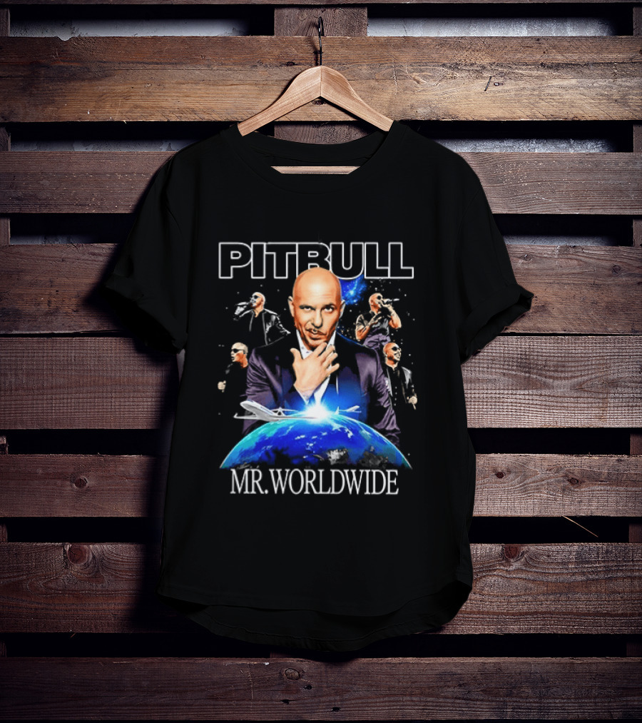 PITBULL Mr Worldwide Armando Christian Pérez Collage T-Shirt