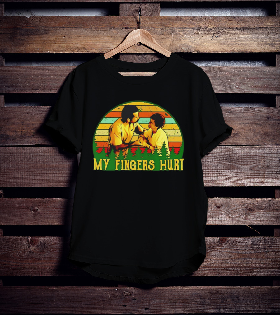 Happy Gilmore My Fingers Hurt Scene Vintage Style Adam Sandler T-Shirt
