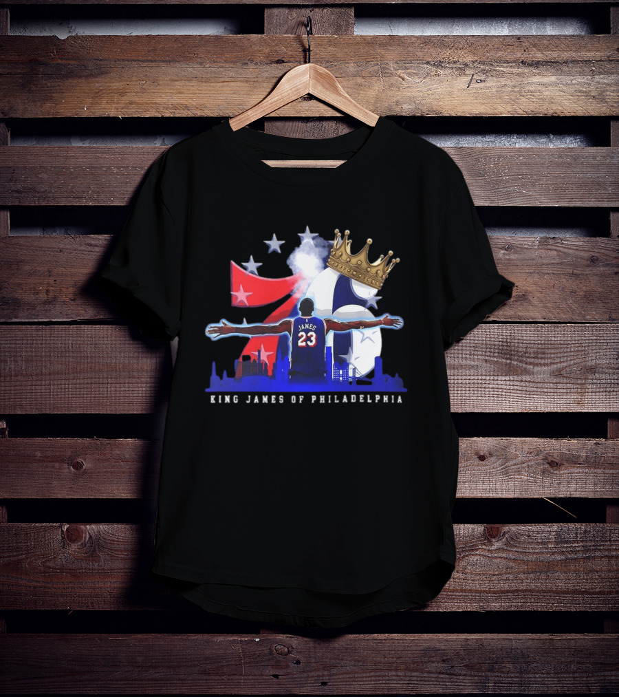 LeBron James NBA 76ers King James Of Philadelphia T-Shirt