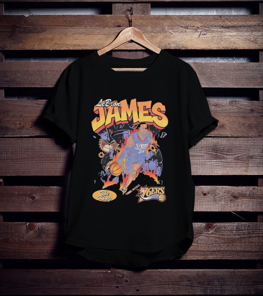 LeBron James 76ers The King Philadelphia 2026 Basketball NBA 23 T-Shirt