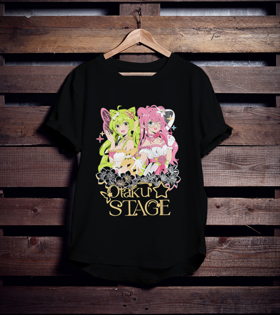 Otaku Stage Inanna Bell Lily Pichu Anime Characters Pastel Aesthetic T-Shirt