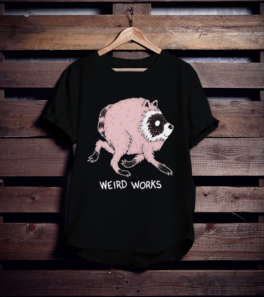 Running Raccoon Weird Works Jimothy T-Shirt