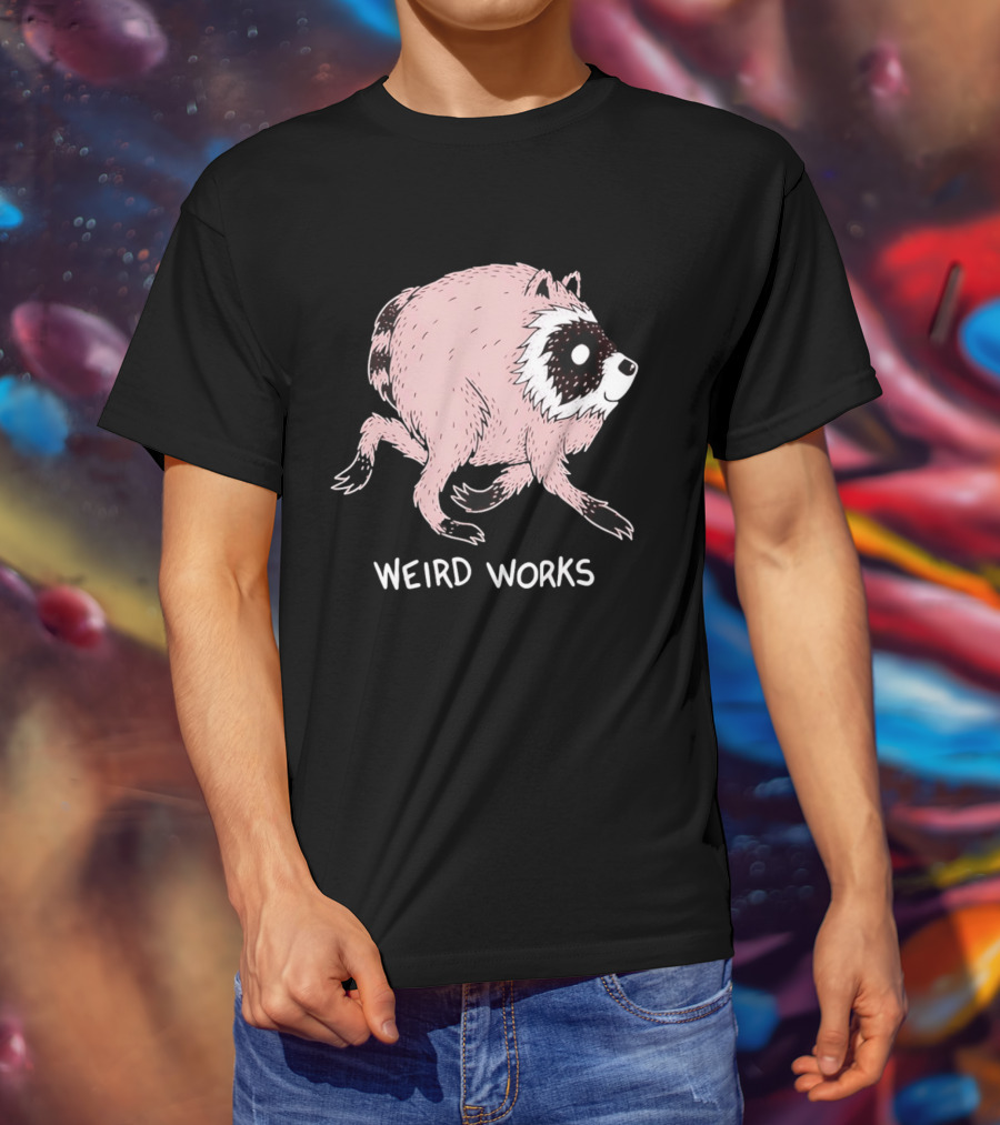 Running Raccoon Weird Works Jimothy T-Shirt