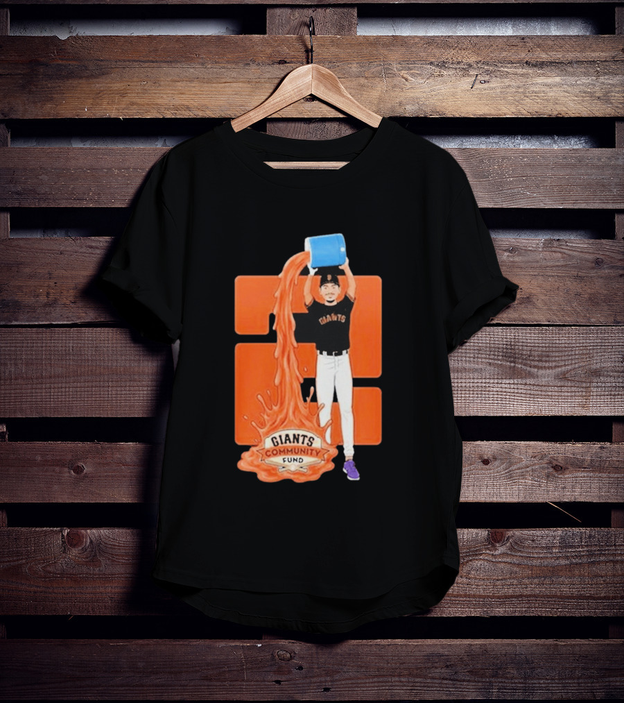 San Francisco Giants Community Fund Player Orange Bucket Splash T-Shirt